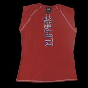 adidas Womens NBA Los Angeles Clippers Fitted Tank Top Shirt New With Tags